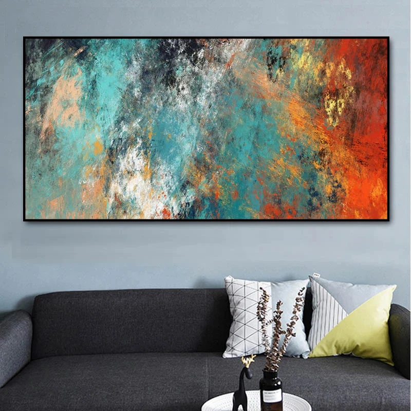 Modern Abstract Clouds Canvas Paintings on The Wall Posters and Print Scandinavian Cuadros Picture for Living Room Decoration