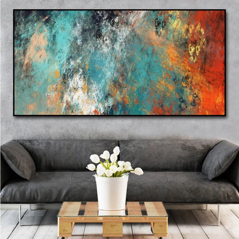 Modern Abstract Clouds Canvas Paintings on The Wall Posters and Print Scandinavian Cuadros Picture for Living Room Decoration