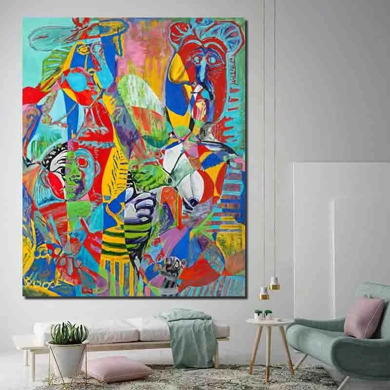 Pablo Picasso Canvas Paintings Abstract Posters and Prints Quadros Wall Art Picture for Living Room Home Wall Decoration Cuadros