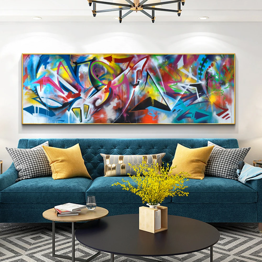 Home Decoration Abstract Canvas Prints Wall Art Painting Street Graffiti Posters and Prints Wall Picture for Living Room Cuadros