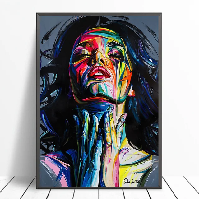 Colorful Woman Poster and Prints Nordic Wall Art Picture Abstract Canvas Art Paintings for Living Room Cuadros Home Decoration