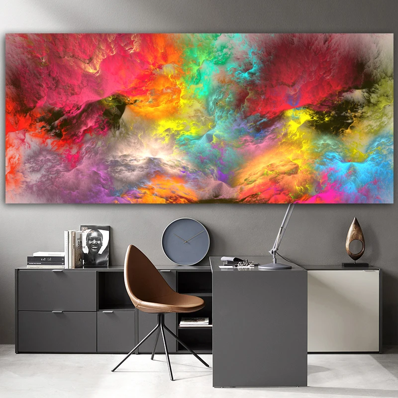 Different Light Cloud Abstract Oil Painting Wall Picture For Living Room Décor Canvas Modern Art Poster And Print