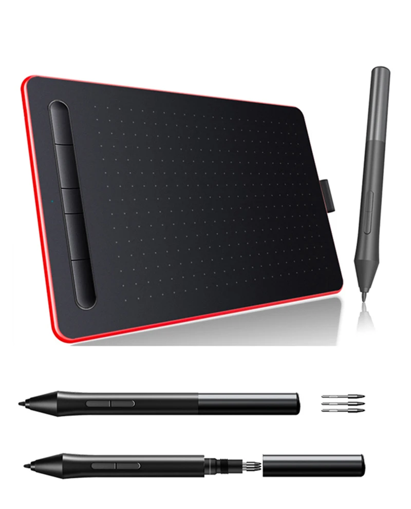 Graphics Drawing Tablet with 8192 Levels Pressure Sensitivity 5080LPI Resolution Pen Pad
