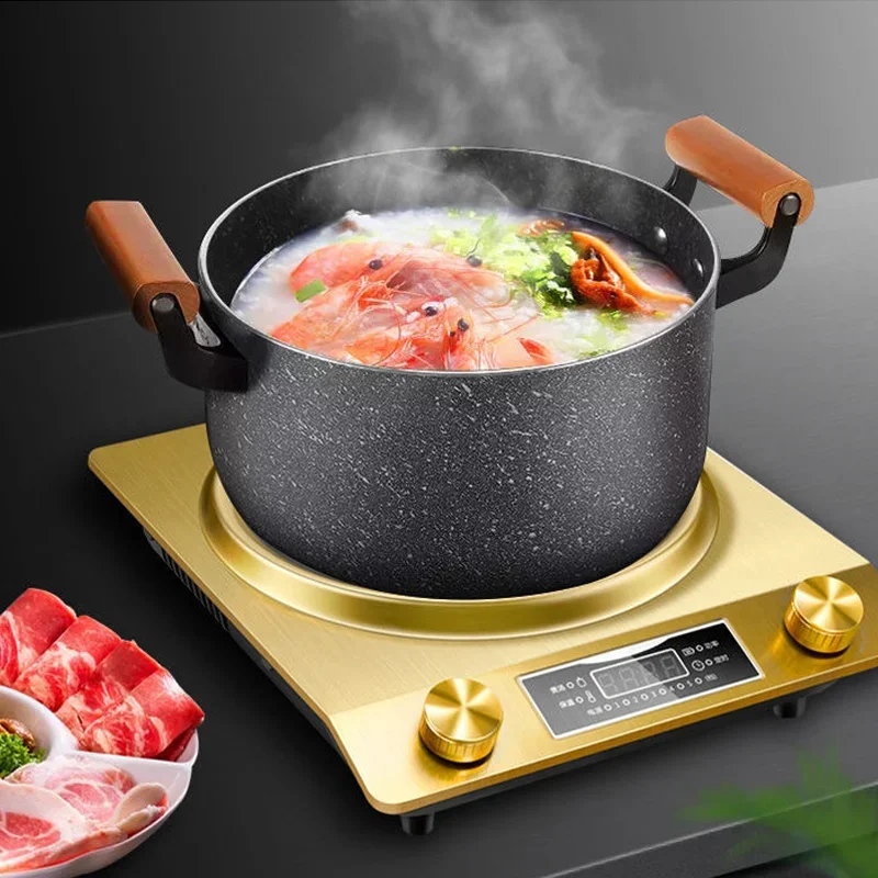 Household Full Set of 3500W High-power Intelligent Concave Cooking Hot Pot Induction Cooker