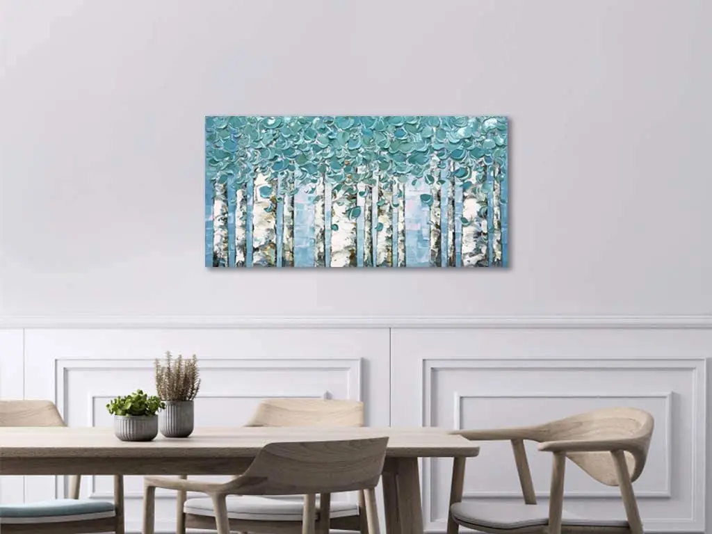 Modern abstract painting tree art printing canvas wall art Abstract art frameless wall decoration home decor  poster