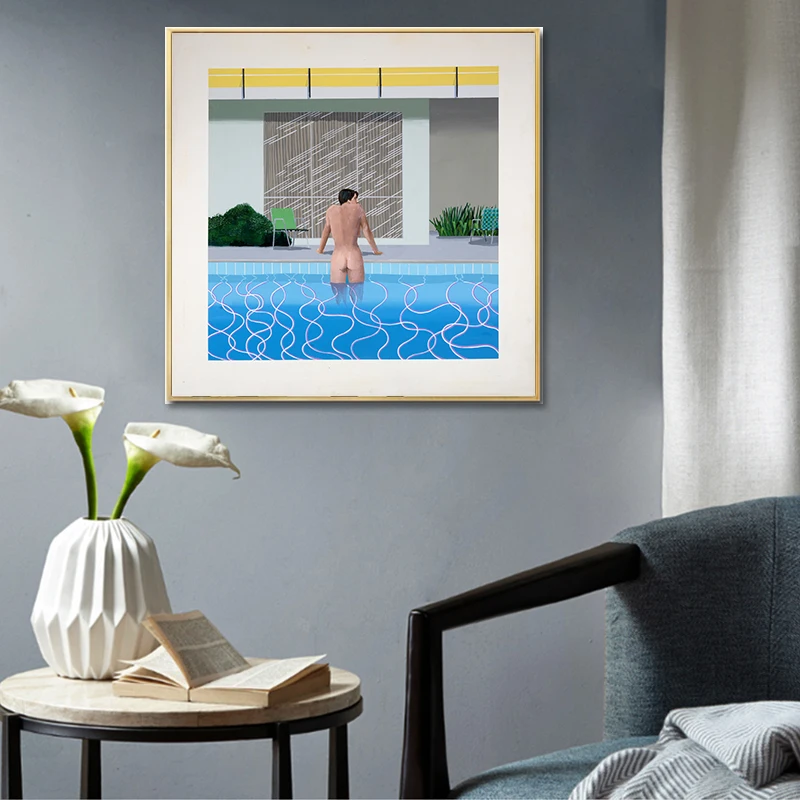 David Hockney A Bigger Splash Artist Custom Home Decoration Posters and Prints Wall Canvas Art For Living Room Bathroom Decor