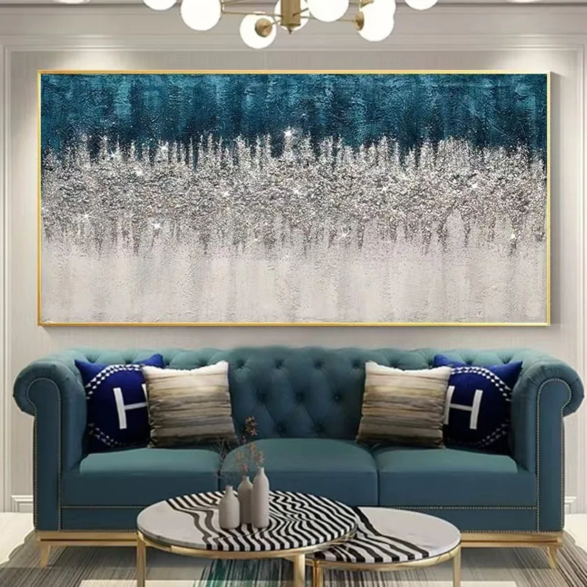 Abstract Hand Drawn Art Oil Painting Wall Décor Dining Room Sofa Background Hanging Picture Customization