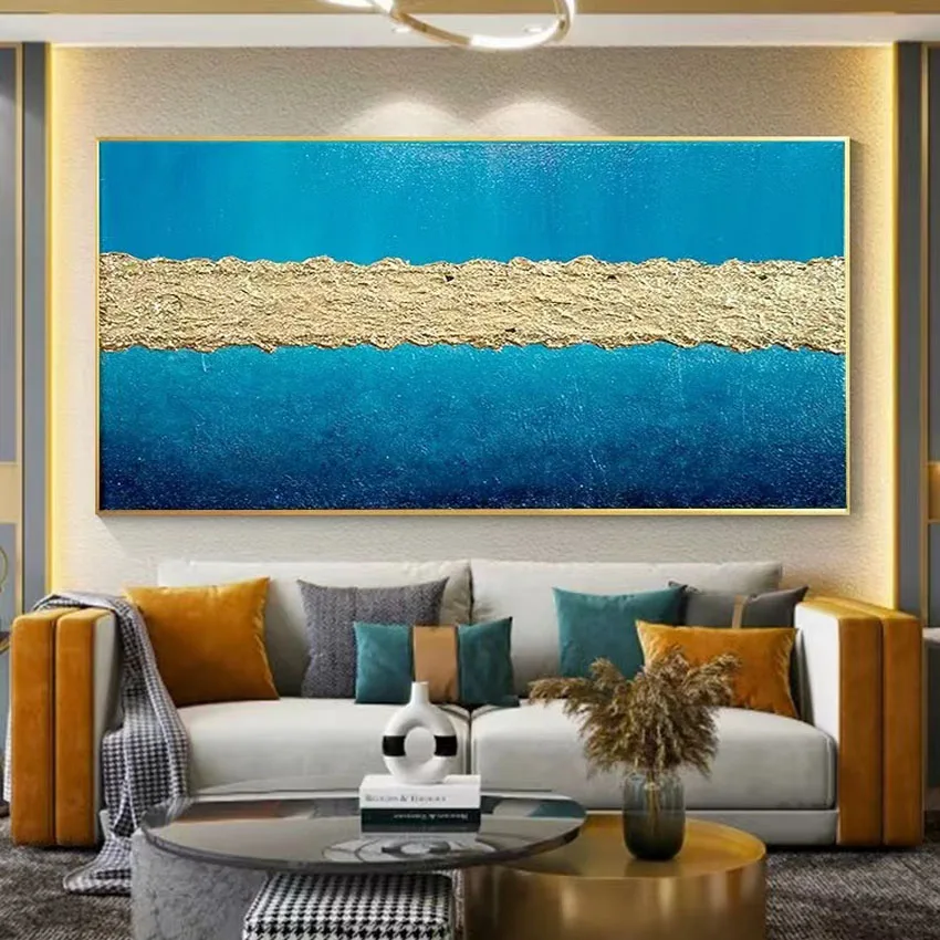 Abstract Hand Drawn Art Oil Painting Wall Décor Dining Room Sofa Background Hanging Picture Customization