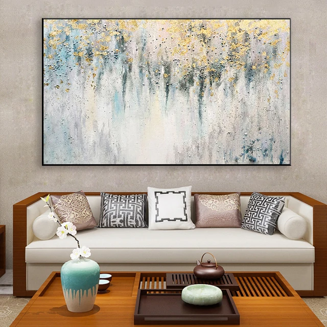 Abstract Hand Drawn Art Oil Painting Wall Décor Dining Room Sofa Background Hanging Picture Customization