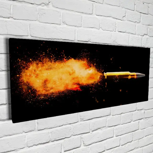 Bullet Explosion Poster Canvas Print Wall Art Picture Modern Large Size Living Room Home Aesthetic Decoration Painting Cuadros