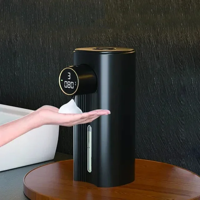 Digital Display Automatic Foam Soap Dispenser IPX6 Waterproof Smart Bathroom Bubble Dispenser with Sensor