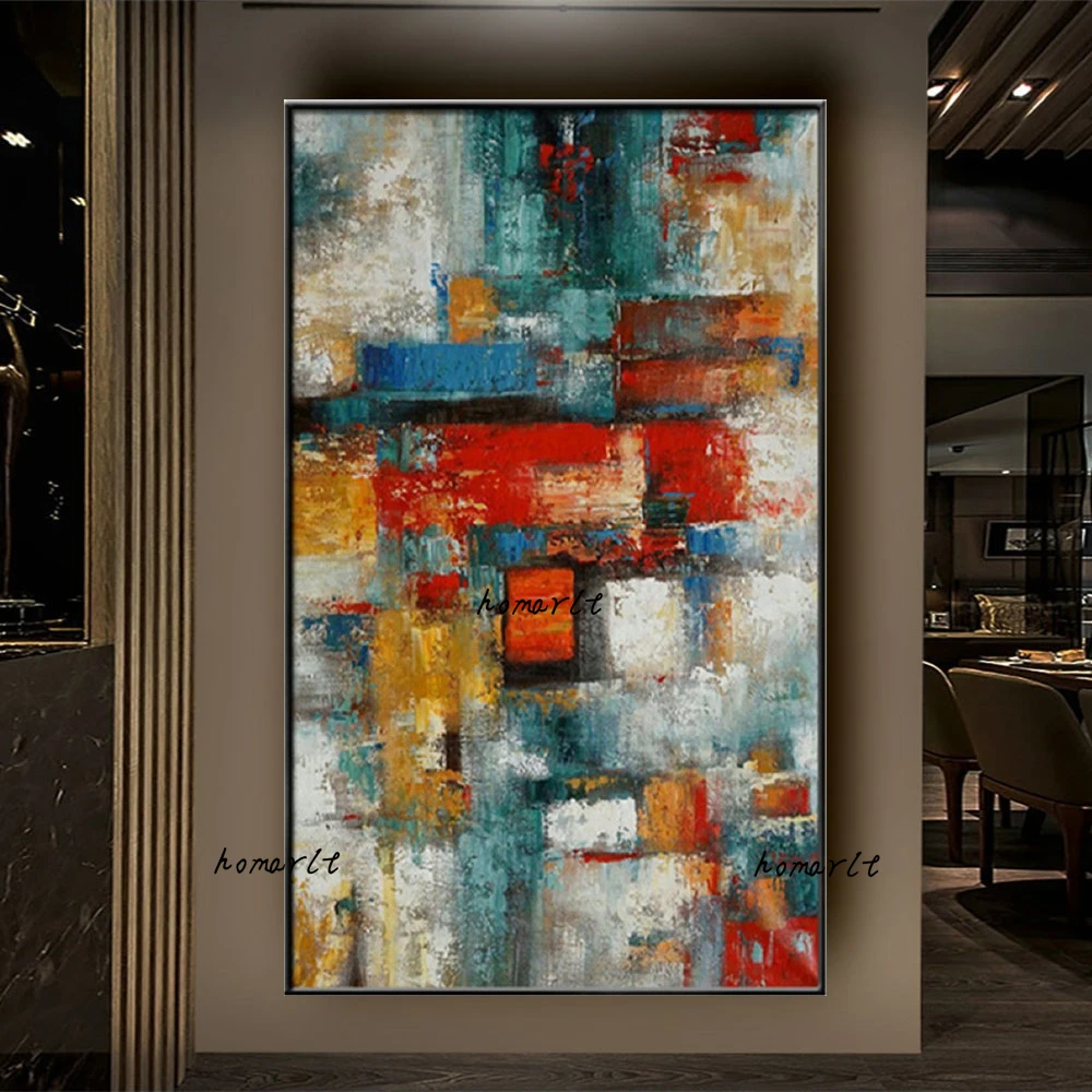 Large Abstract Paintings Hand Painted Painting Oil Canvas For Living Room Wall Art Home Decor Abstract Picture No Frame