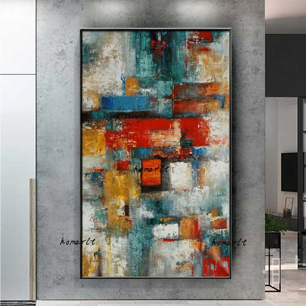 Large Abstract Paintings Hand Painted Painting Oil Canvas For Living Room Wall Art Home Decor Abstract Picture No Frame