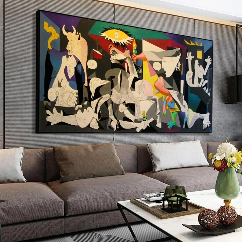 Classic Picasso Paintings Wall Art Abstract Line Color Block HD Oil On Canvas Posters And Prints Living Room Bedroom Decoration