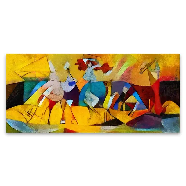 Classic Picasso Paintings Wall Art Abstract Line Color Block HD Oil On Canvas Posters And Prints Living Room Bedroom Decoration