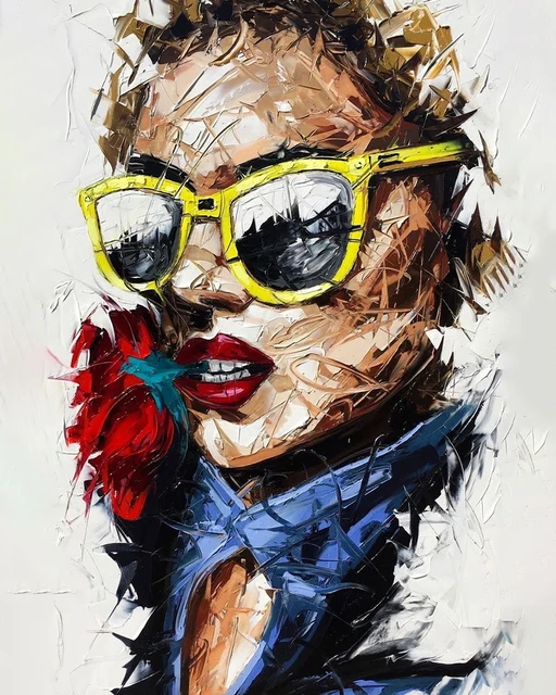 DIY Painting By Numbers Art Faces Hand Painted Kits Drawing Figure Acrylic Paint Coloring By numbers Canvas Home Living Decora