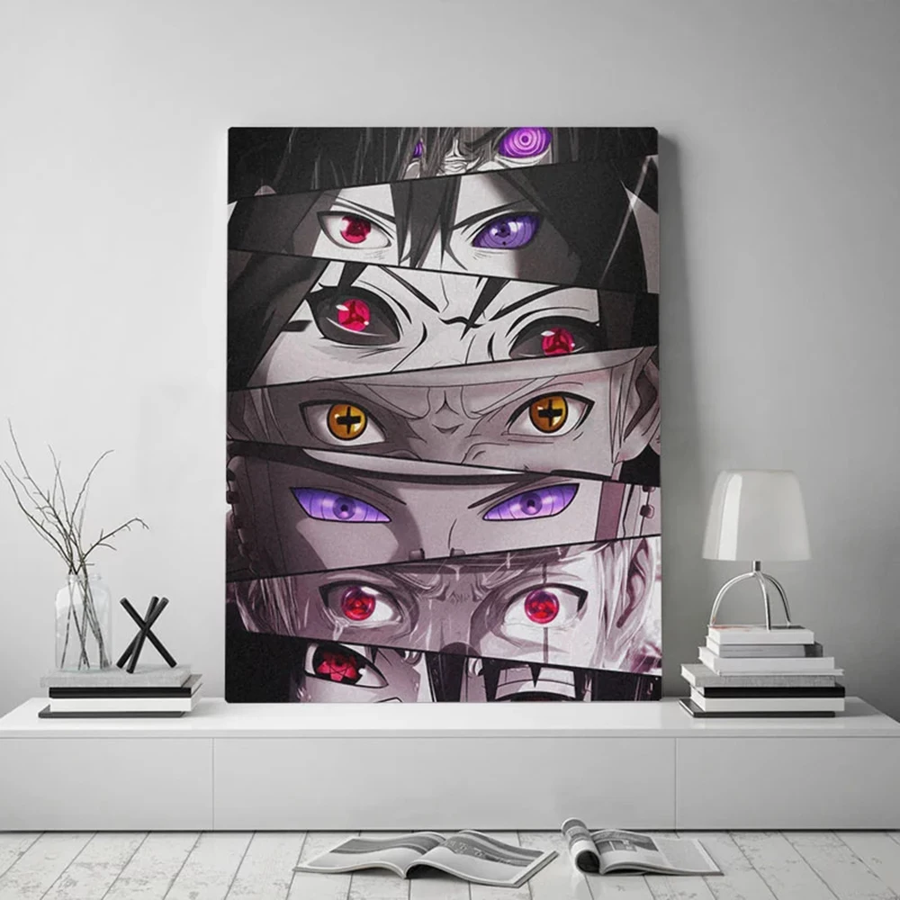 60x80cm Sasuke Eyes Sharingan Rinnegan Painting By Numbers Anime Cartoon Diy Canvas Acrylic Painting Wall Art Home decoration