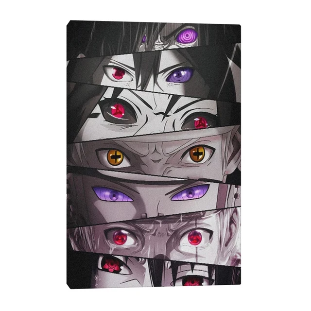 60x80cm Sasuke Eyes Sharingan Rinnegan Painting By Numbers Anime Cartoon Diy Canvas Acrylic Painting Wall Art Home decoration