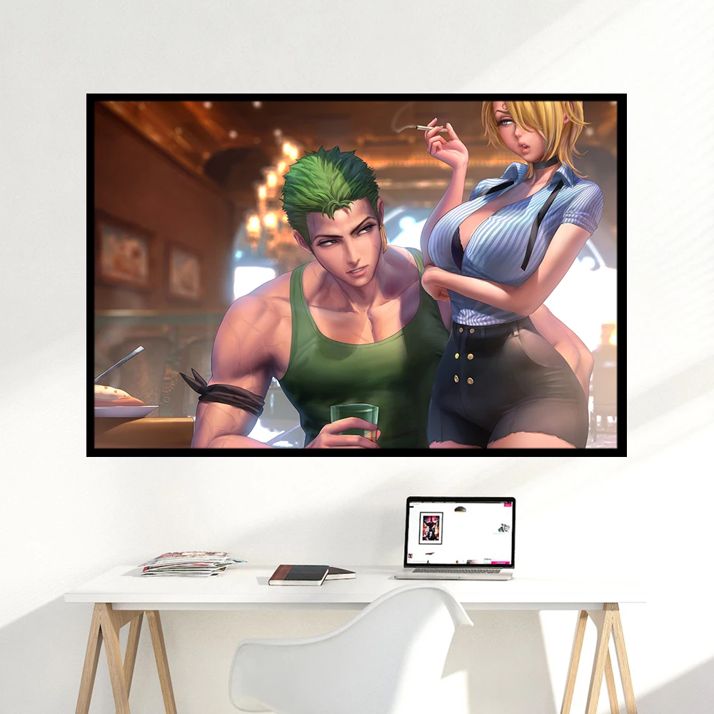 Sakimichan Latest in October animation Canvas Poster karlach shadowheart sexy HD large wall art decorative painting Home Decor