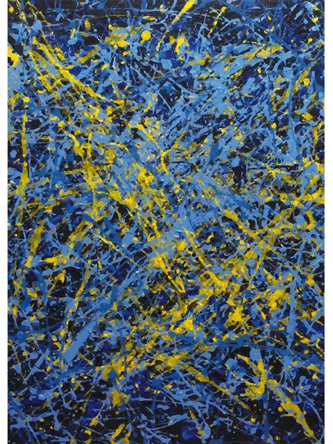 By Jackson Pollock Famous Artwork Canvas Painting Graffiti Abstract Wall Art For Living Room Home Decoration