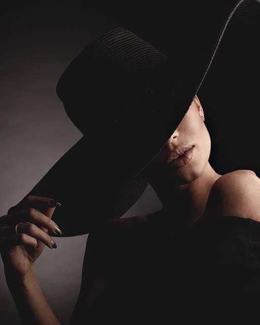 Fashion Elegant Woman Black Canvas Painting Aesthetics Wall Art Paintings Modern Print Picture For Interior Living Room Decor