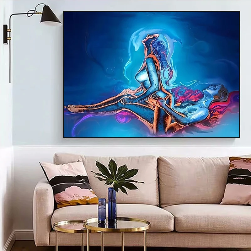 Modern Sexy Women Canvas Painting Print Wall Art Poster Abstract Nordic Picture for Living Room Home Decor No Frame Cuadros