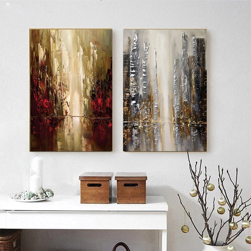 Modern Large Salon Abstract Painting Print for Living Room Home Decoration Wall Art Pictures Cuadros No Frame