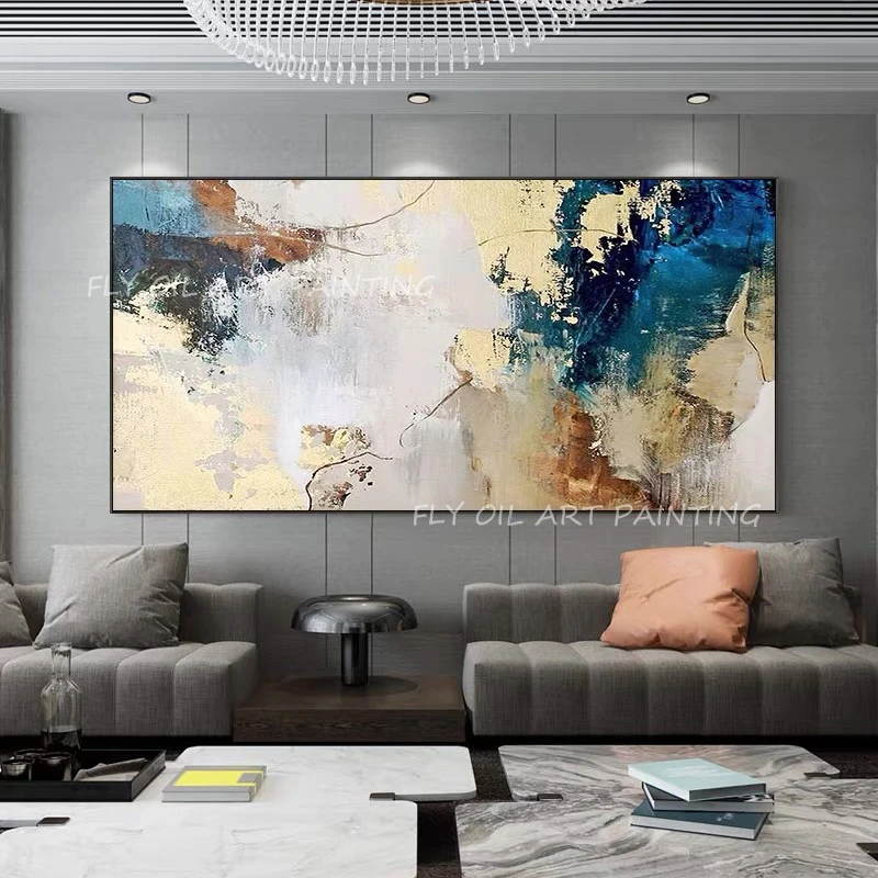 Hand-painted abstract thick large size picture texture Oil Painting on Canvas Wall Art