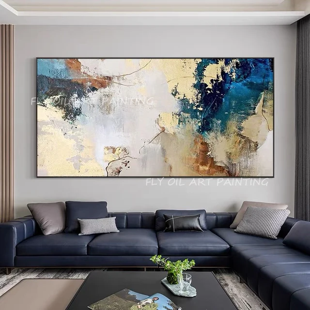 Hand-painted abstract thick large size picture texture Oil Painting on Canvas Wall Art