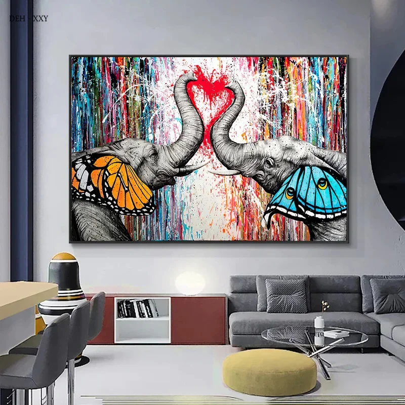 Modern Abstract Aesthetic Wall Art Street Graffiti Pop HD Canvas Paintings Posters & Prints Home Bedroom Living Room Decor