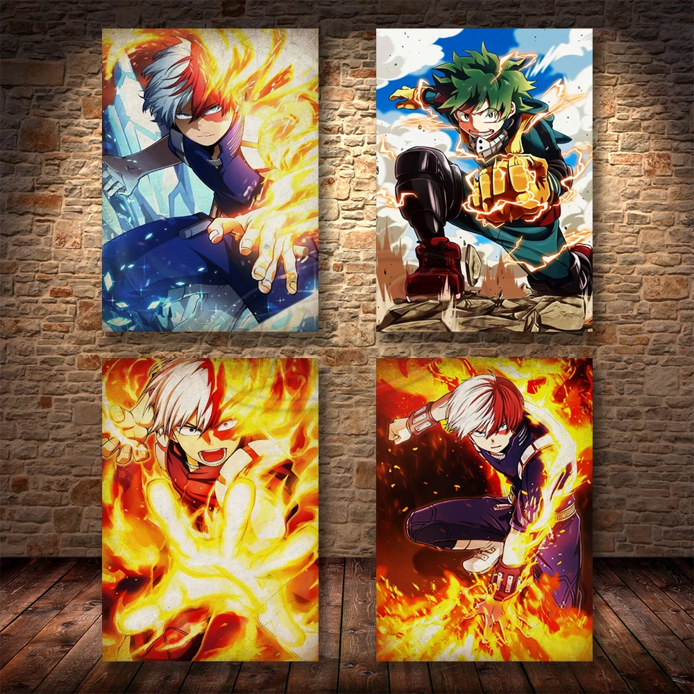 Anime Modular Canvas My Hero Academia Home Decor Prints Painting Todoroki Shoto Poster Modern Wall Art Pictures For Living Room