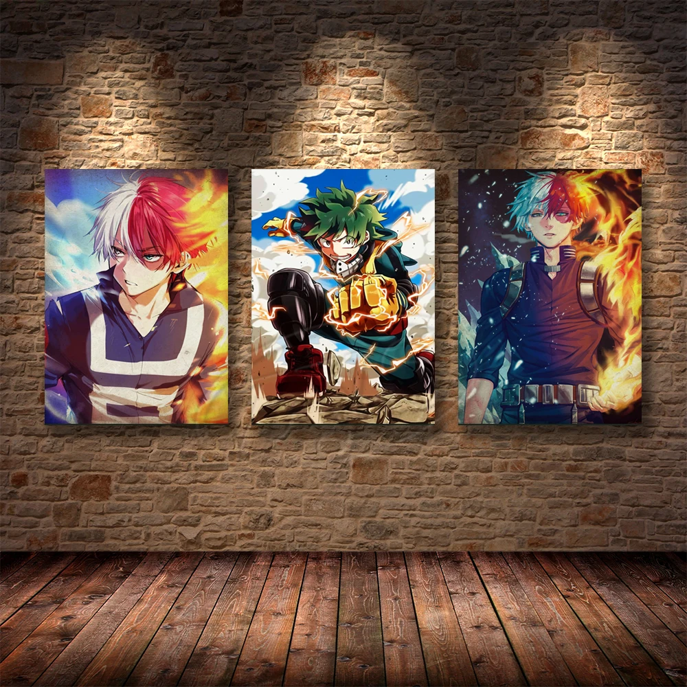 Anime Modular Canvas My Hero Academia Home Decor Prints Painting Todoroki Shoto Poster Modern Wall Art Pictures For Living Room