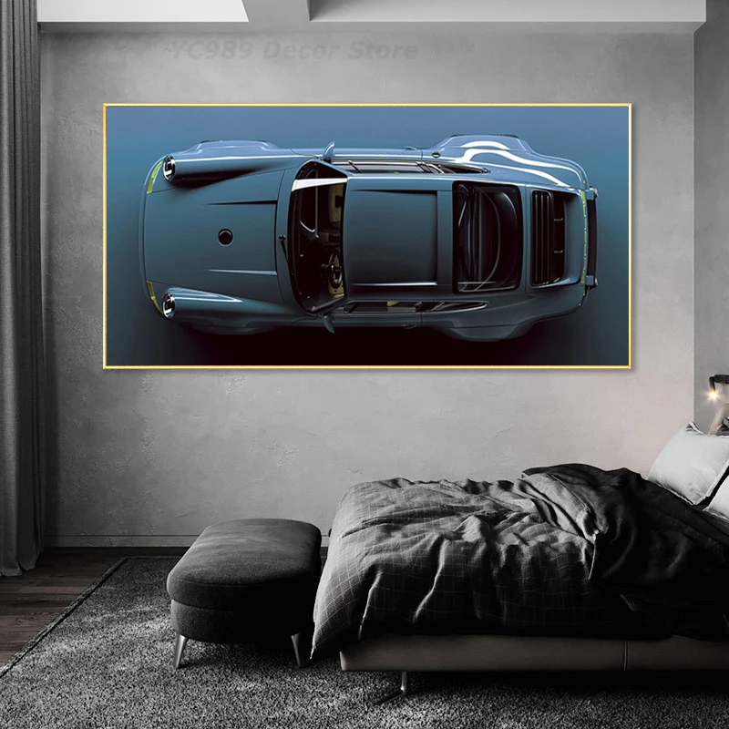 Modern Luxury Sports Car Posters and Prints Large Size Racing Supercar Wall Art for Office Room Home Décor