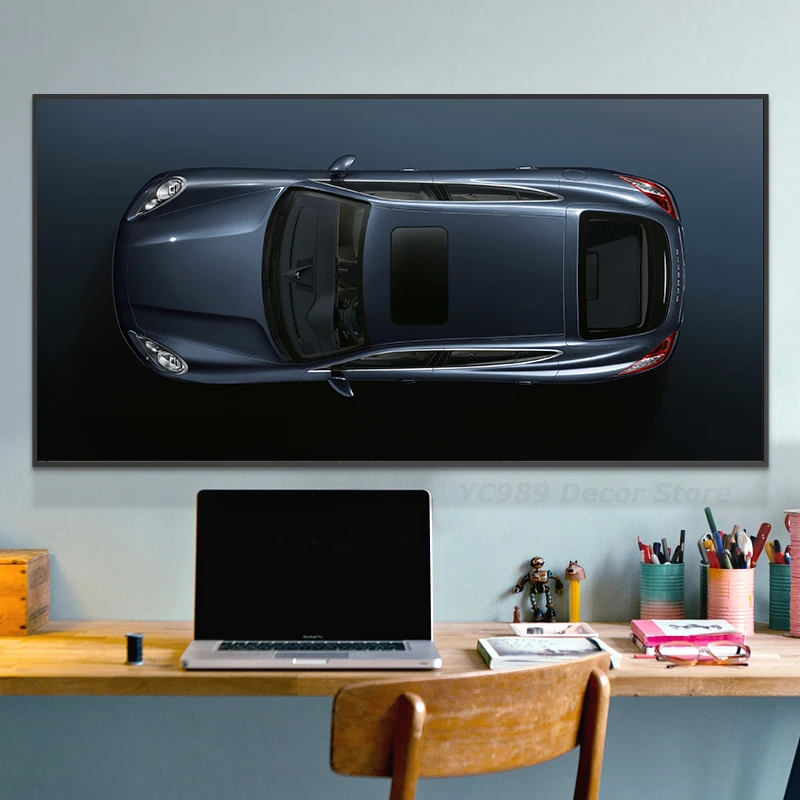 Modern Luxury Sports Car Posters and Prints Large Size Racing Supercar Wall Art for Office Room Home Décor