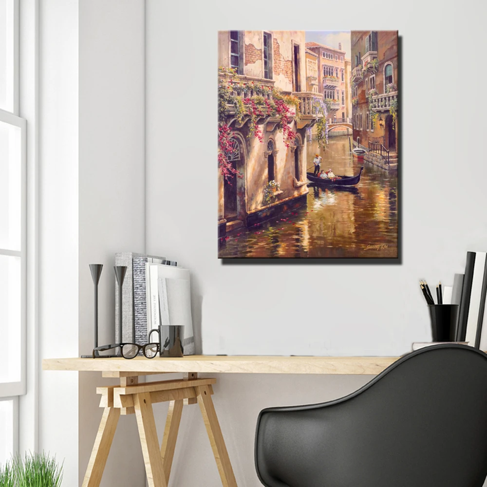 Classical Venice City Landscape Canvas Paintings Digital Print Scenery Posters And Prints Home Decor Pictures For Living Room
