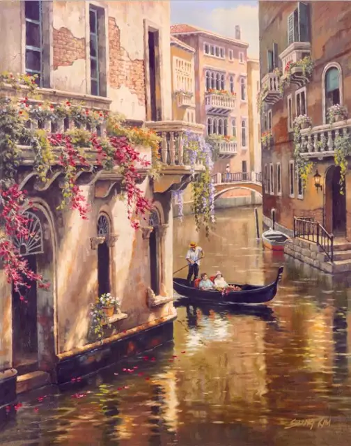 Classical Venice City Landscape Canvas Paintings Digital Print Scenery Posters And Prints Home Decor Pictures For Living Room