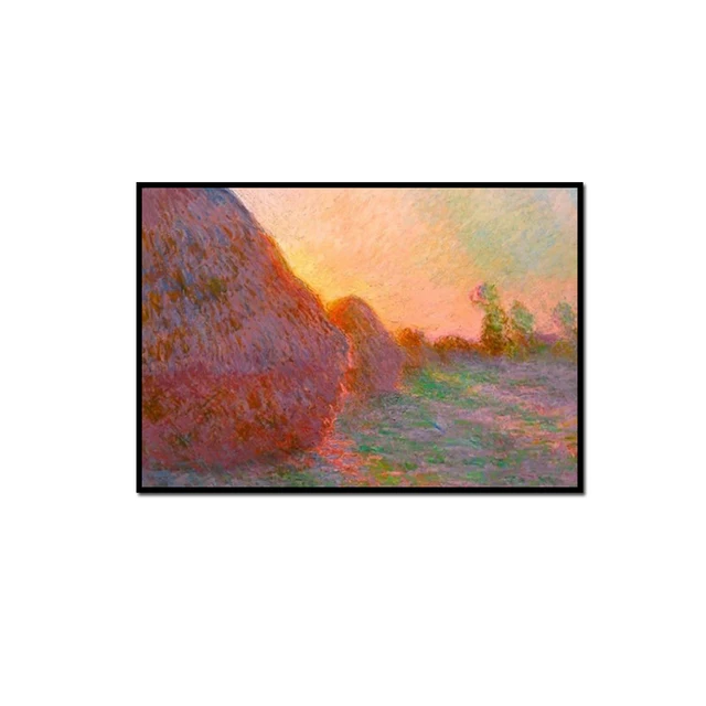 New Hot 100% Handmade Modern Van Gogh Monet Famous Painting Oil Painting on Canvas Textured Wall for Living Room Decor Aesthetic