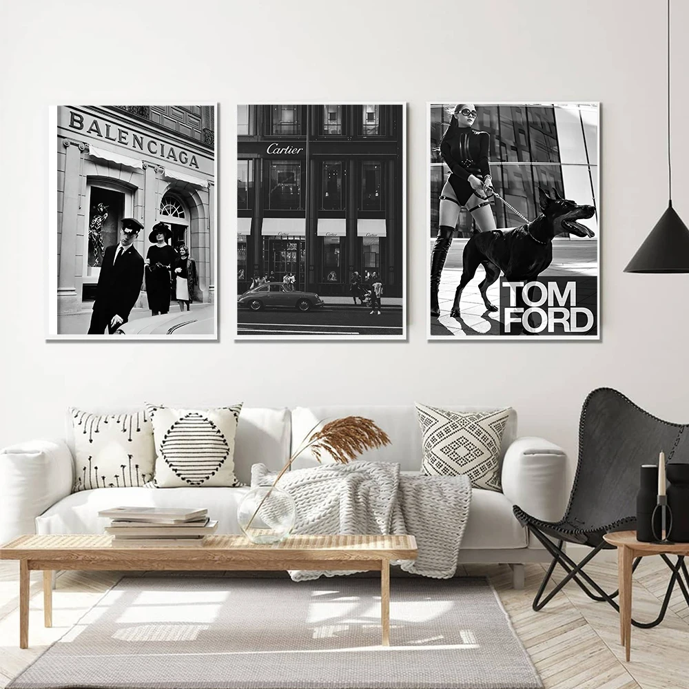 Luxury Shop Race Car Wall Art Canvas Painting Poster Nordic Posters And Prints Wall Pictures For Living Room Home Decor