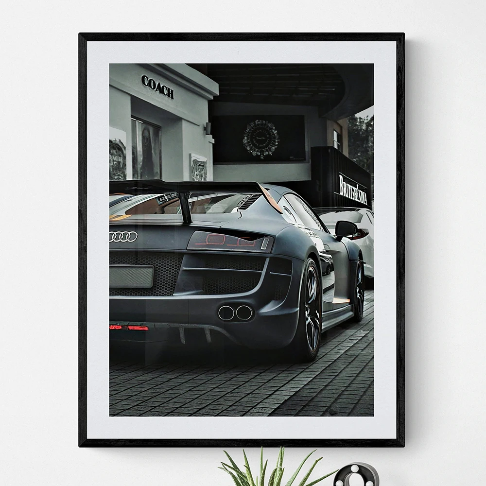 Luxury Shop Race Car Wall Art Canvas Painting Poster Nordic Posters And Prints Wall Pictures For Living Room Home Decor