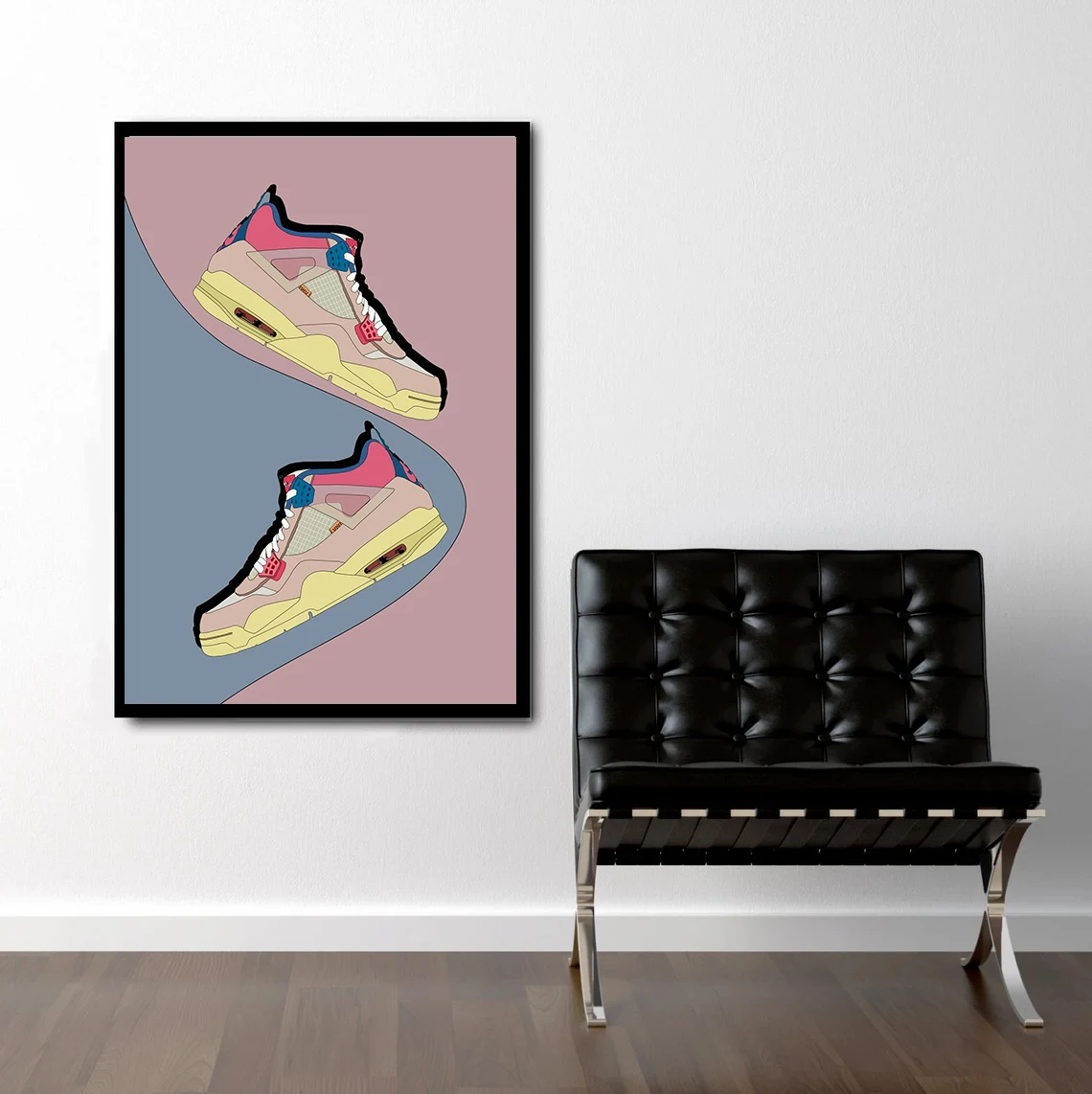 Sports Shoes Graffiti Wall Art Poster Canvas Painting Home Bedroom Decoration Picture Frameless