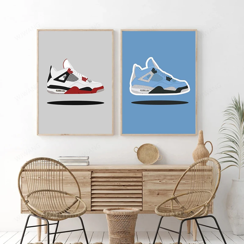 Fashion Sports Shoes Poster Wall Art Canvas Painting Nordic Posters And Prints Wall Pictures For Living Room Home Decor Cuadros