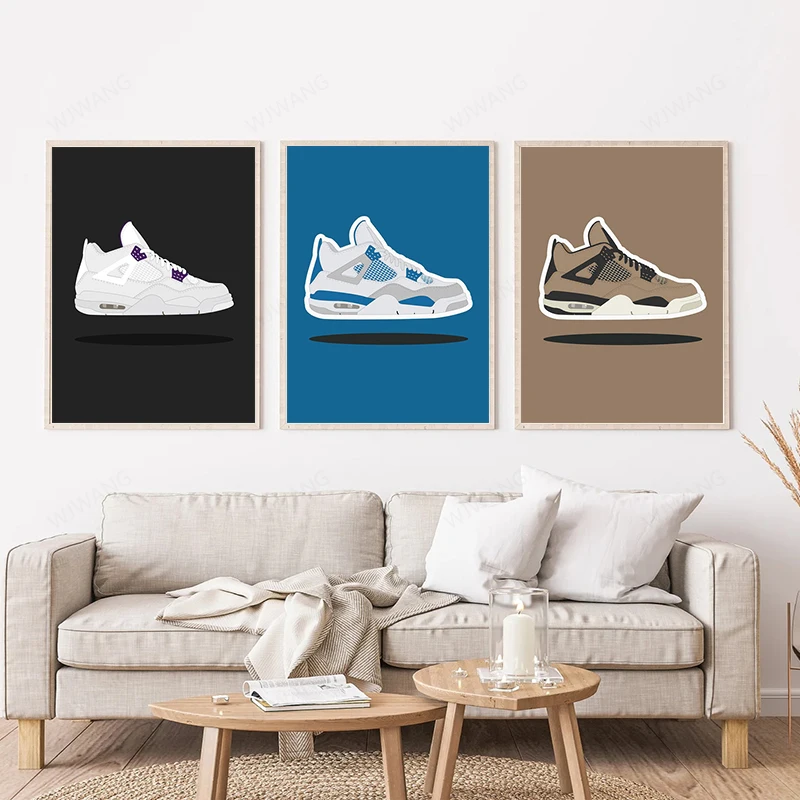 Fashion Sports Shoes Poster Wall Art Canvas Painting Nordic Posters And Prints Wall Pictures For Living Room Home Decor Cuadros