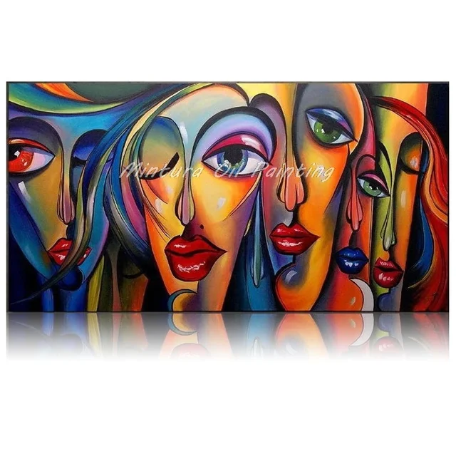 Modern Abstract Aesthetics Wall Art Color Texture Block Face HD Oil on Canvas Print Home Bedroom Living Room Decor Gift