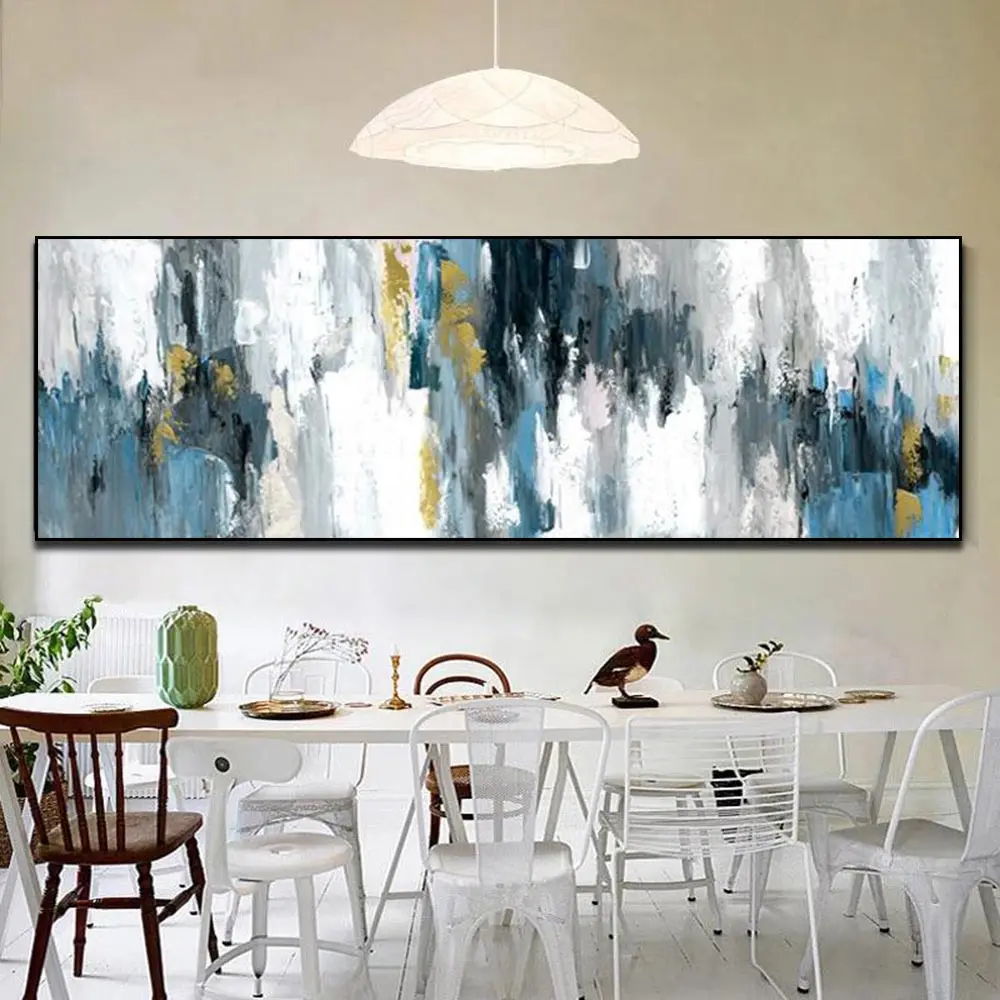 Abstract Oil Painting On Canvas Posters And Prints Modern Scandinavian Wall Art Picture Bedroom Home Decor