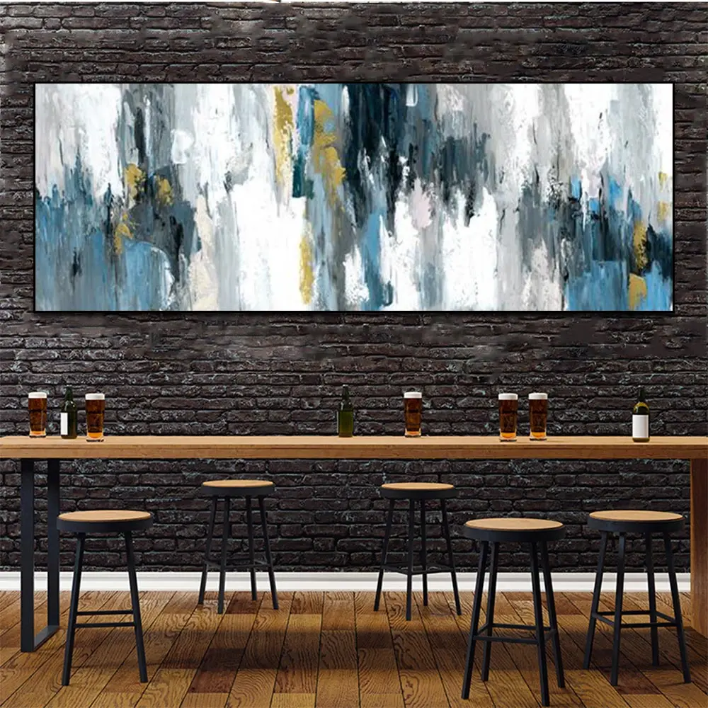 Abstract Oil Painting On Canvas Posters And Prints Modern Scandinavian Wall Art Picture Bedroom Home Decor