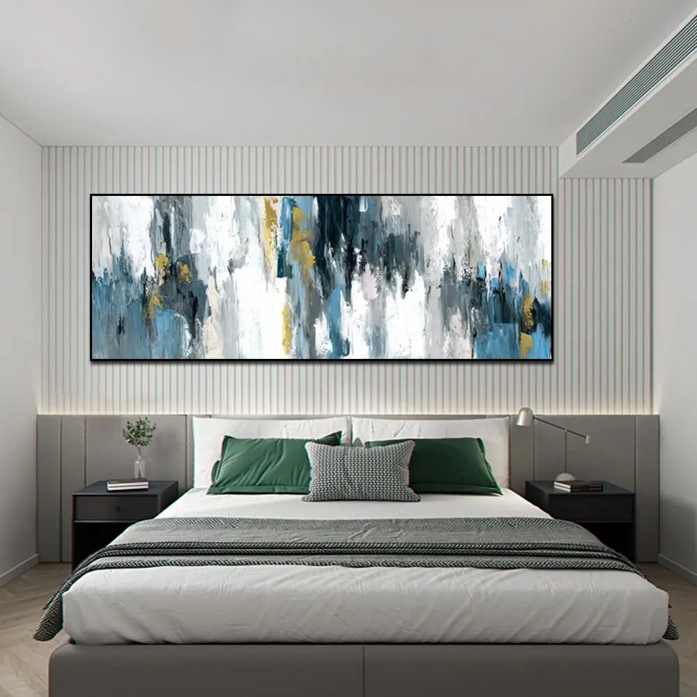 Abstract Oil Painting On Canvas Posters And Prints Modern Scandinavian Wall Art Picture Bedroom Home Decor