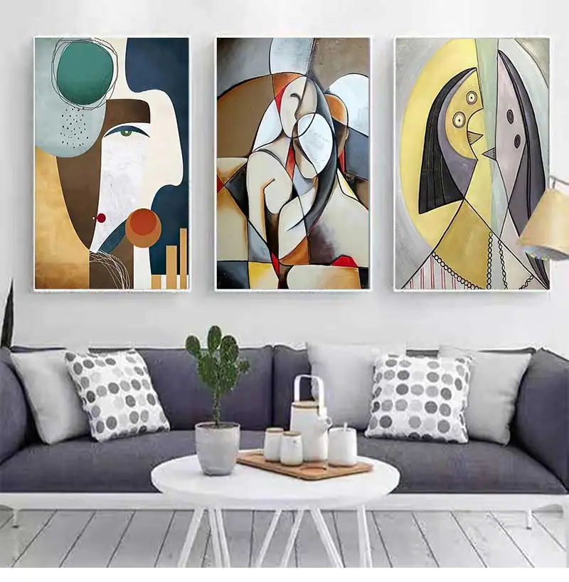 By Picasso Famous Artworks For Living Room Home Decor Pictures HD Canvas Paintings Wall Poster Abstract Dreaming Woman painting
