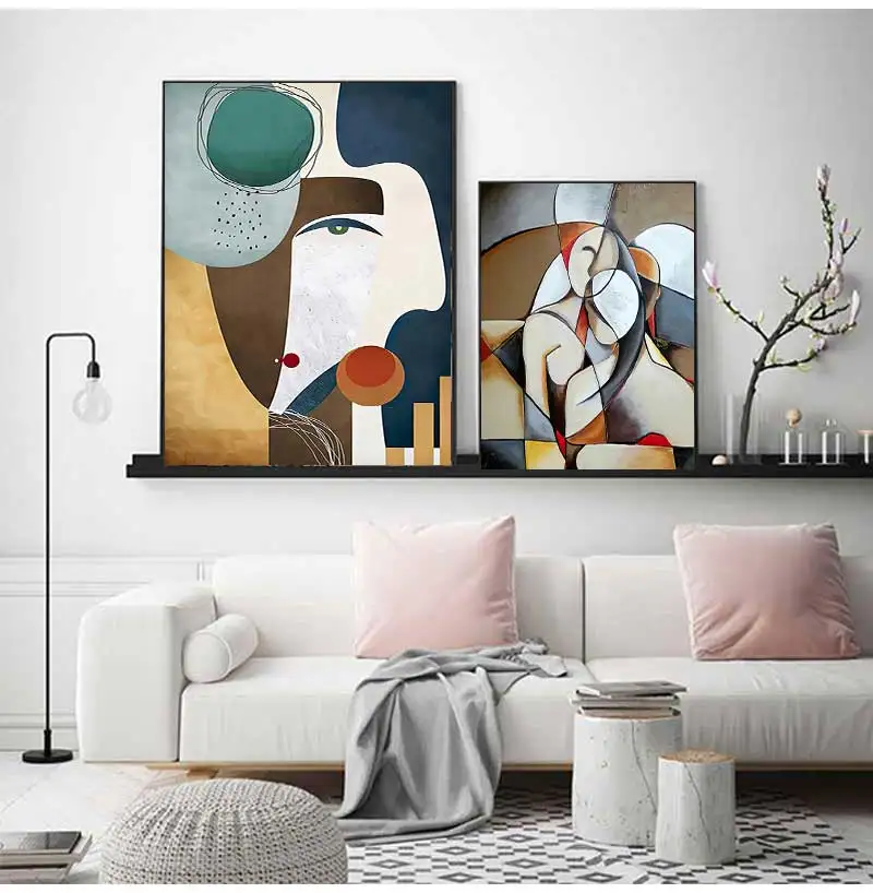 By Picasso Famous Artworks For Living Room Home Decor Pictures HD Canvas Paintings Wall Poster Abstract Dreaming Woman painting