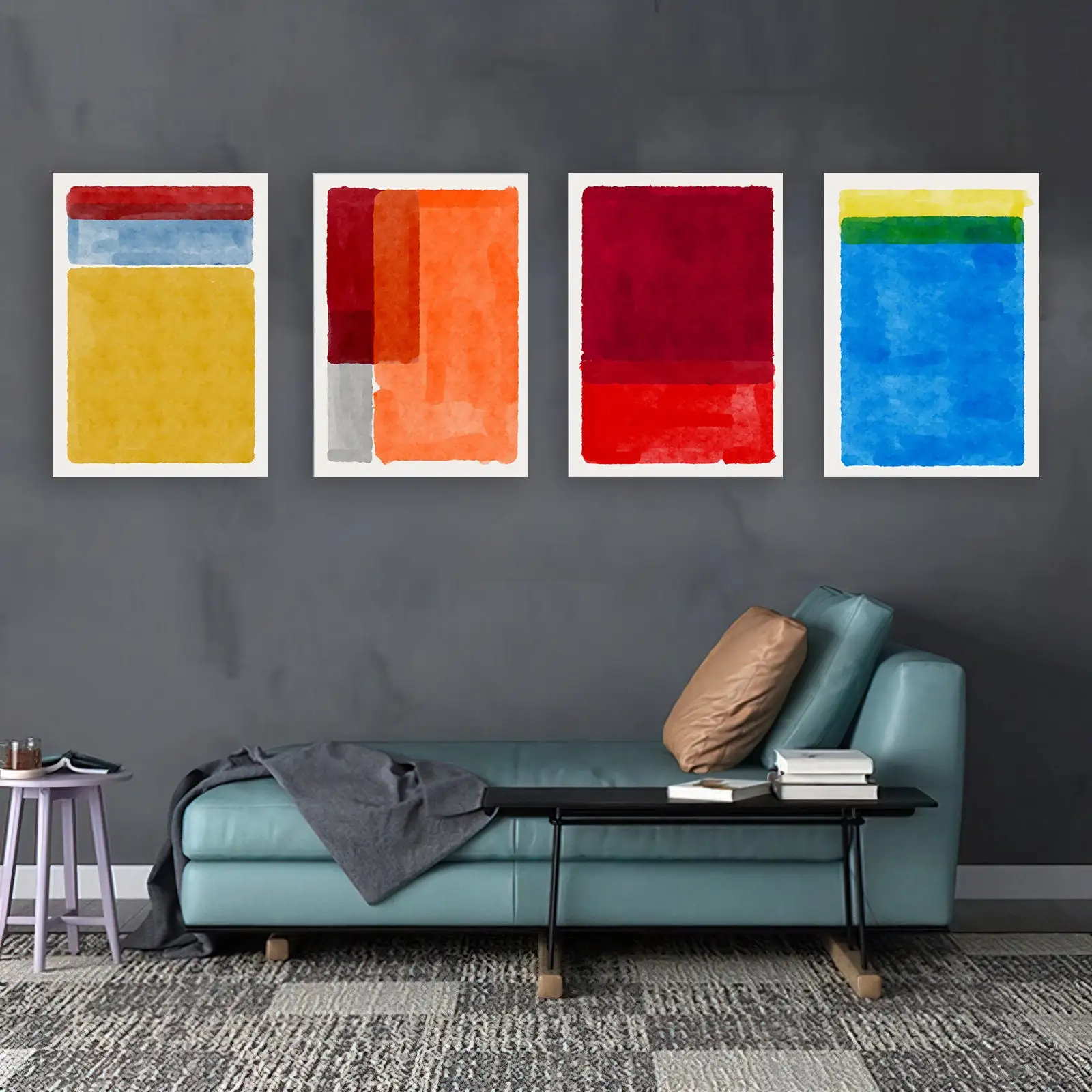 Mark Rothko Classical Abstract Art Posters Prints Canvas Wall Art Rothko Reproduction Picture for Living Room Cuadros Home Decor