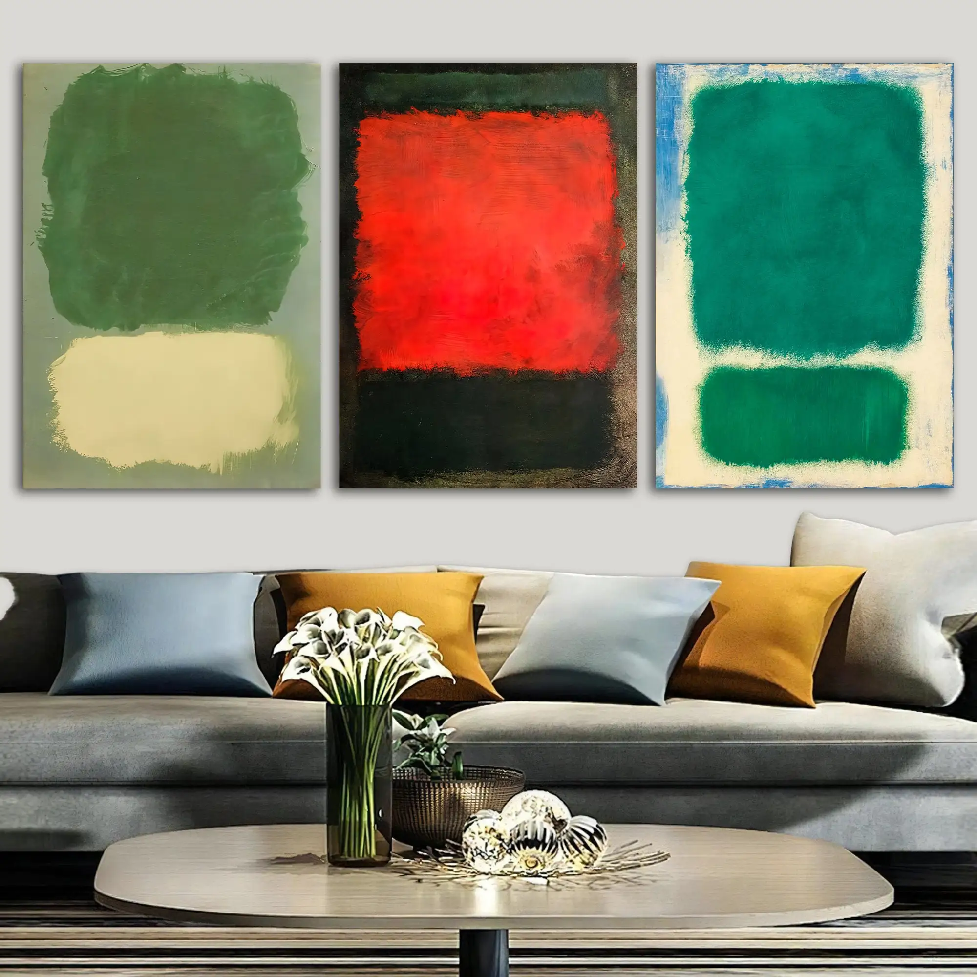 Mark Rothko Classical Abstract Art Posters Prints Canvas Wall Art Rothko Reproduction Picture for Living Room Cuadros Home Decor